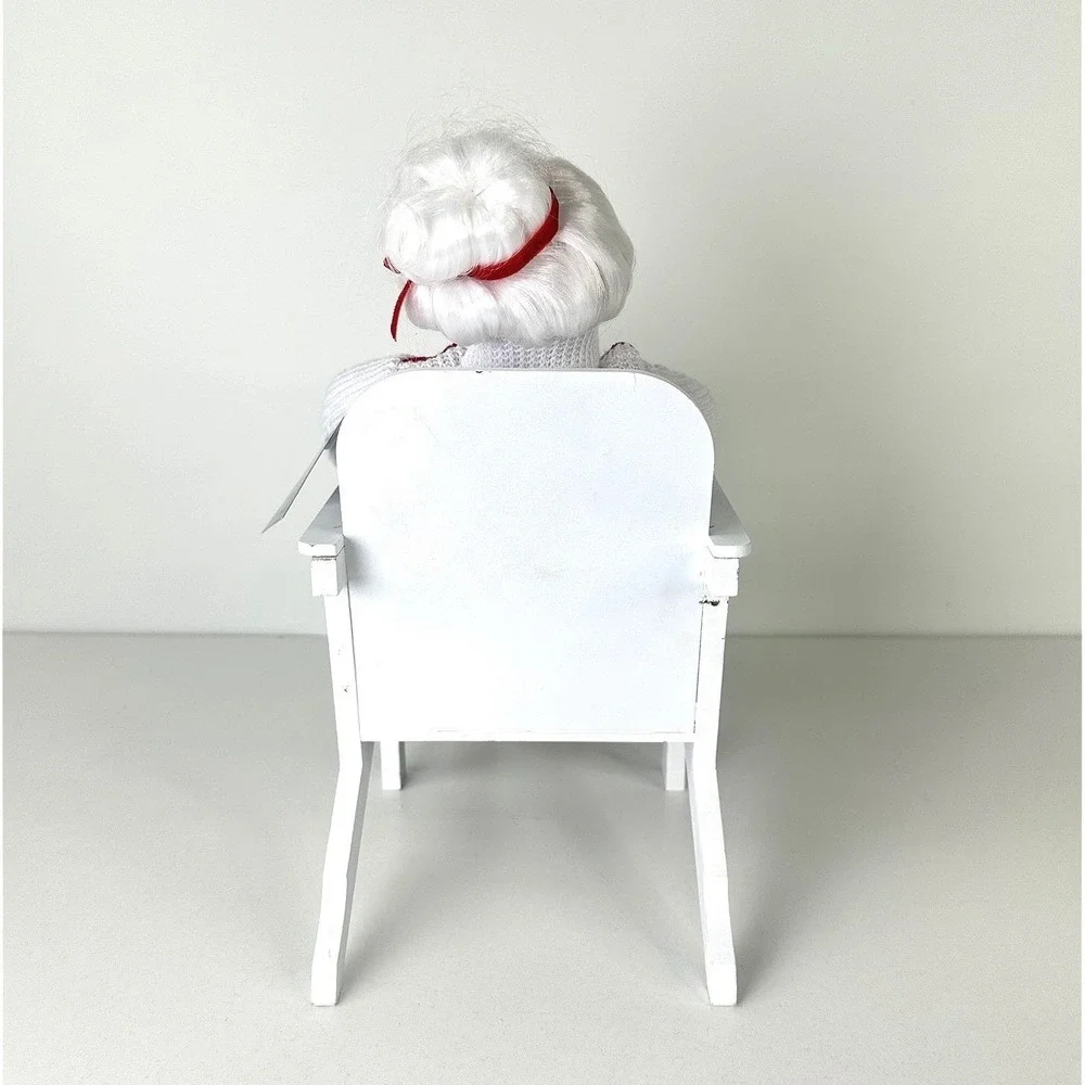 Christmas Nautical‎ Mrs Claus Figurine Adirondack Chair Coastal Tabletop 12